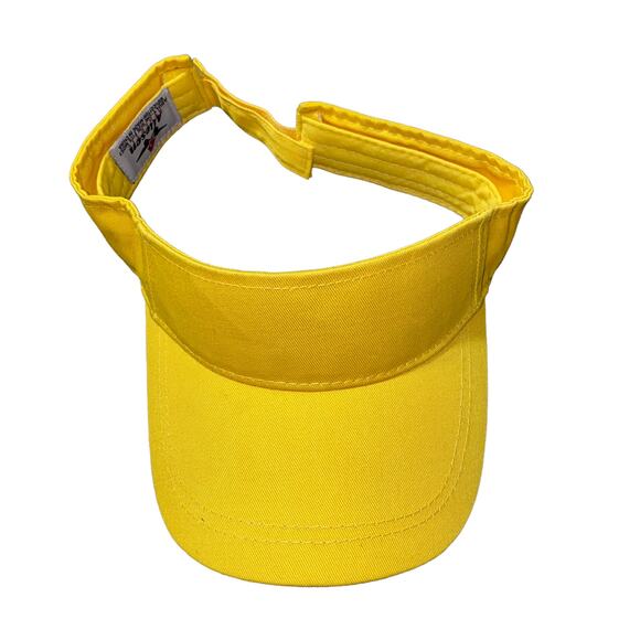 Alleson Athletics Vintage adjustable bright yellow y2k gorp unisex sun visor - Picture 1 of 5